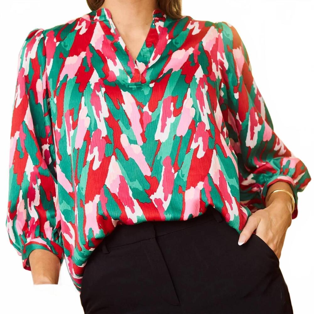 NEW MARY SQUARE tamryn with a twist top in red